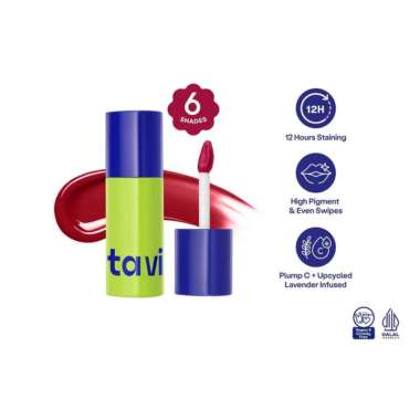 NEW! TAVI Gel to Oil Staining Lip Glide 4gr (Oil Infused Glossy Lip Tint) Hibiscuss