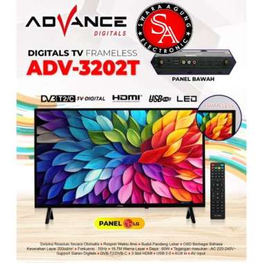 Led Digital TV 32 Inch Advance Type : 3202T - LG Panel ( MEDAN )