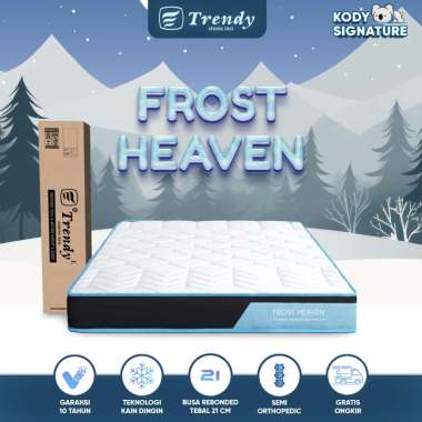 Kody Trendy Frost Heaven - Kasur Busa Dingin Semi Orthopedic Rebonded Density 50 A Grade Vacuum Box