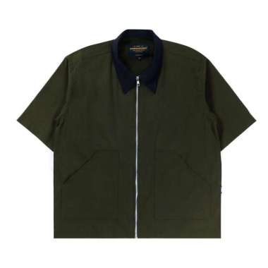 ETERNALWORKS - KEMEJA WORKSHIRT ZIPPER BOXY FIT GREEN - KEMEJA ZIPPER GREY BOXY S