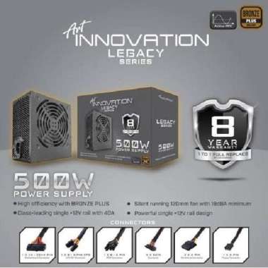 Power Supply Innovation 500W 80+ Bronze / PSU Powersupply 500 Watt