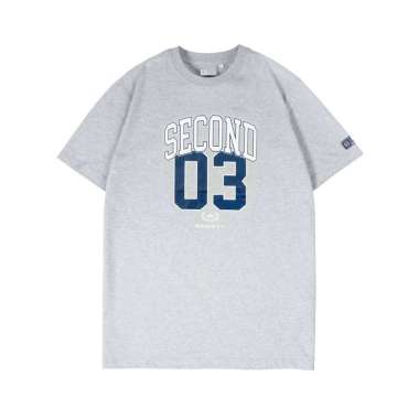 3Second Men's T-Shirt Short Sleeve Relaxed Fit Cotton Sporty Oculus C180125 Grey XS