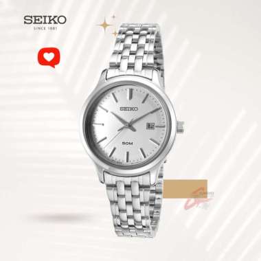 Seiko SUR799P1 Quartz Dress Watch Silver Dial 31 mm Jam Tangan Wanita
