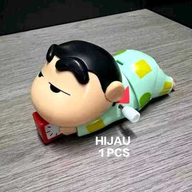 WM 93 - NEW Mainan Crayon Shinchan shin chan gerak lucu pantat goyang kawaii mainan putar / Figure C