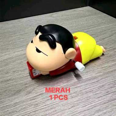 WM 93 - NEW Mainan Crayon Shinchan shin chan gerak lucu pantat goyang kawaii mainan putar / Figure C