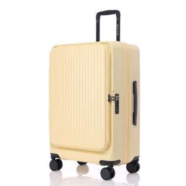 Navy Club Travora Koper Hardcase ABS PC - 4 Roda Putar TSA Lock - Size 28 Inch Yellow