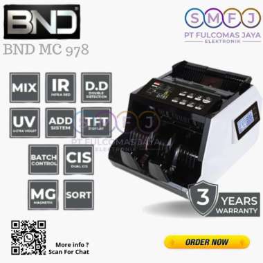 BND MC 978 Mesin Penghitung Uang Baru Lama MC978 UANG ASING IDR EURO DOLLAR GARANSI RESMI
