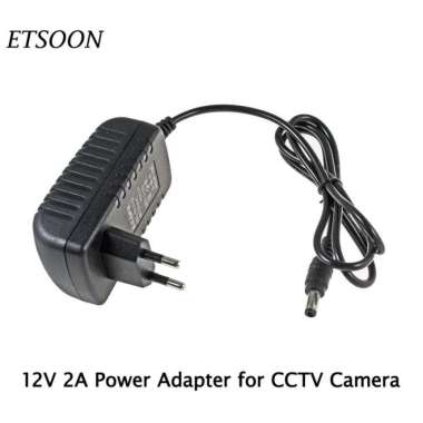 Adaptor AC To DC 12V 2A Power Supply 12 Volt Untuk Charge CCTV dll kabel panjang