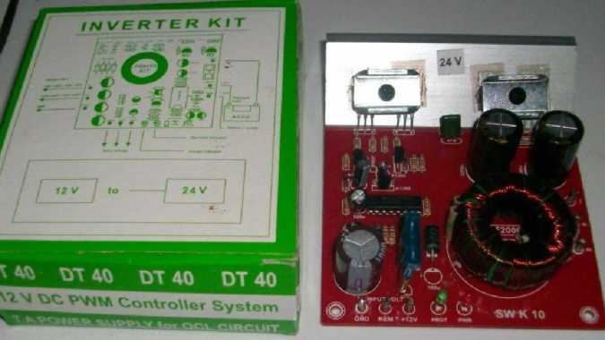 Modul Inverter Kit Step Up DC 12V To 24V