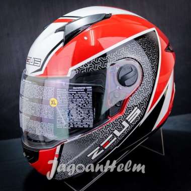 ZEUS HELM ZS811 AL51 | DRED WHITE | ZS 811 +SMOKE VISOR XL