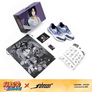 SEPATU SNEAKERS JOHNSON X NARUTO SHIPPUDEN - SASUKE 39