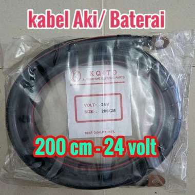 kabel aki baterai 200 cm 24 volt