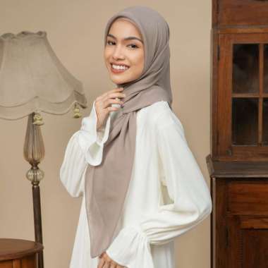 Lozy Hijab - Nala Voal Square (Hijab Voal Segiempat Segi Empat) Taupe