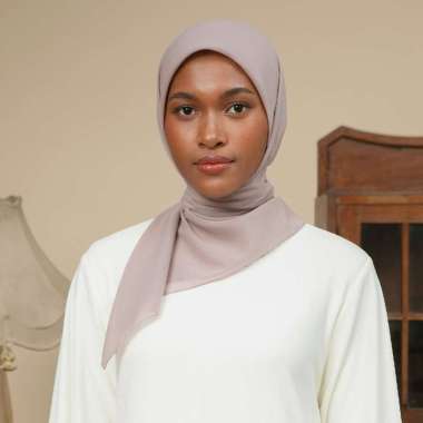Lozy Hijab - Nala Voal Square (Hijab Voal Segiempat Segi Empat) Purple Grey