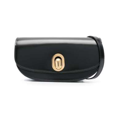 [12.12 Dealcember] Savette Tondo Crescent Crossbody Bag Black Ghw Black