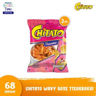 Chitato Wavy Rose Tteokbokki 68 gr - 3 Pcs