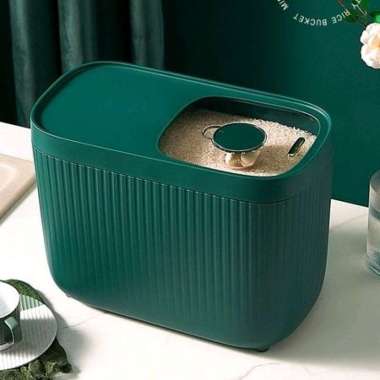 ADBP6300 Dispenser Beras Tempat Beras / Tempat Wadah Penyimpanan Beras Rice Dispenser 15kg GREEN