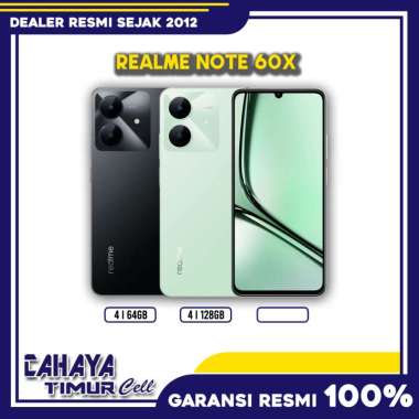 REALME NOT 60X SMARTPHONEGARANSI RESMI RAM 4/128GB BLACK