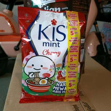 permen kis mint Cherry 125gr 1karton isi 24pack