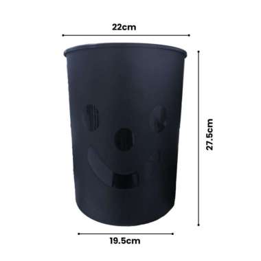 Angola Tempat Sampah Kamar Plastik / Tong Sampah / Kotak Sampah Trash Bin Aesthetic E101 Tong Hitam