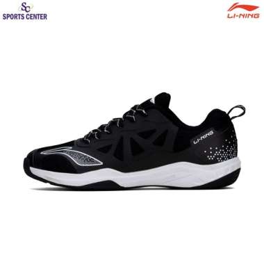 New Sepatu Badminton Lining Aero Fly AYTU033 Black White 47