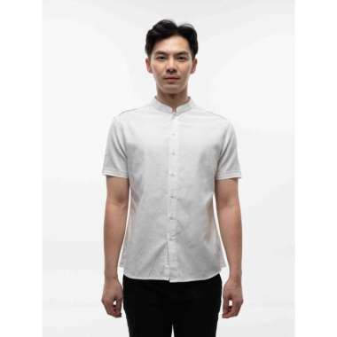 Little X eight Dad Alton Shirt - Kemeja Lengan Pendek Putih Pria (Man) - Just Like Dad Collection -