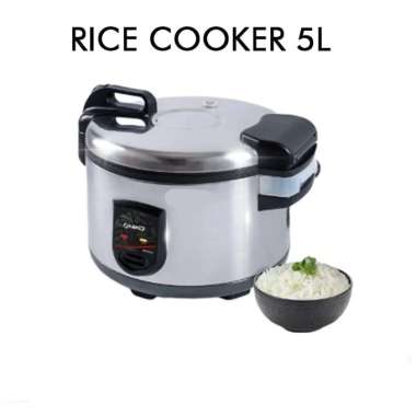 NIKO Rice Cooker / Penanak Nasi BRC-50A Body Stainless Steel Kapasitas Besar 5 Liter