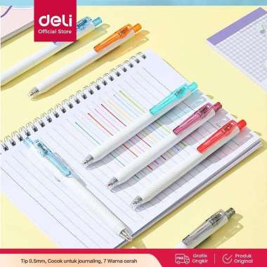 Deli Color Gel Pen / Pulpen Gel Warna 0.5mm EG22 Ungu