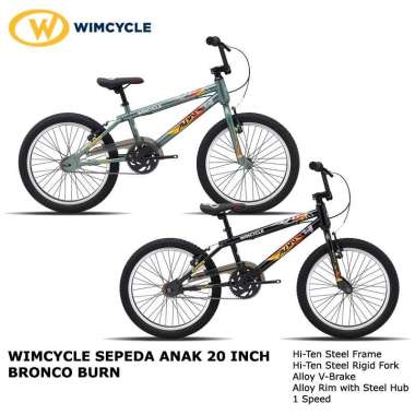 WIMCYCLE BRONCO BURN [20 INCH] SEPEDA ANAK BMX Red