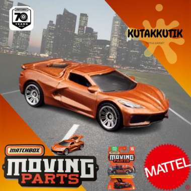 Matchbox Moving Parts Mobil Sport 2020 Chevy Corvette Orange