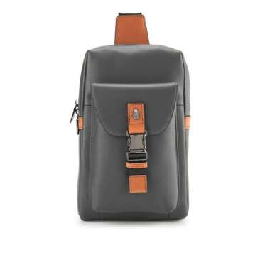 Hush Puppies Pretzel Chest Bag Pria Grey