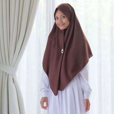 TERMURAH ! KERUDUNG SEKOLAH PRAMUKA DAN PUTIH BAHAN COTTON POLINO PREMIUM AZARA JILBAB HIJAB SQUARE 