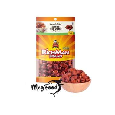 RichMan Brand Red Dates Angco (Ang Cho) Kurma Merah Kering 75 Gram