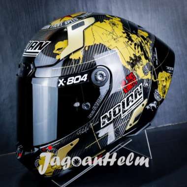 NOLAN HELM X804 RS ULTRA CARBON REP | C. CHECA GOLD #025 | X-804 L