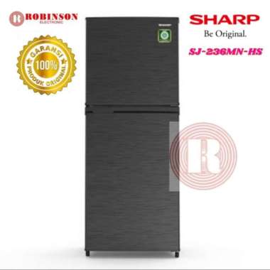 SHARP KULKAS 2 PINTU LOW WATT - SJ-236MN-HS (MEDAN)