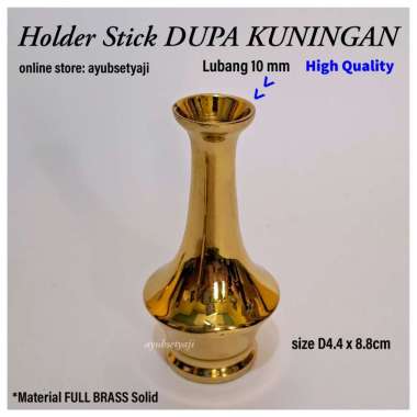 Holder Stick Dupa Kuningan 02 / Tempat Bakar Dupa Hio Lo / Vas Bunga antik BRASS wadah bakar stik pe