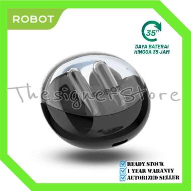 ROBOT T30 Flybuds TWS Earphone Bluetooth Wireless TWS Transparent Case 5.3 - Garansi Resmi 1 Tahun T