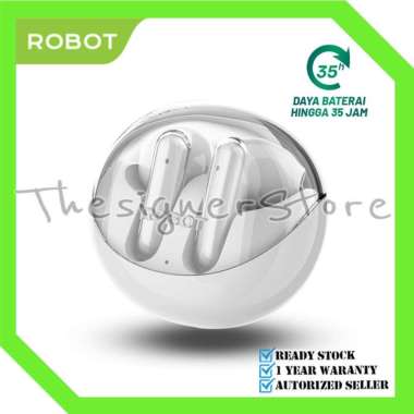 ROBOT T30 Flybuds TWS Earphone Bluetooth Wireless TWS Transparent Case 5.3 - Garansi Resmi 1 Tahun T