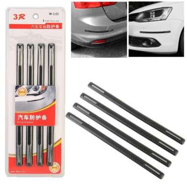 4 Pcs Car Bumper Guard Pelindung Bemper Mobil Flexible 3R-2152