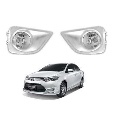 FOGLAMP / LAMPU KABUT DLAA TOYOTA VIOS/YARIS 2016-2017 Chrome