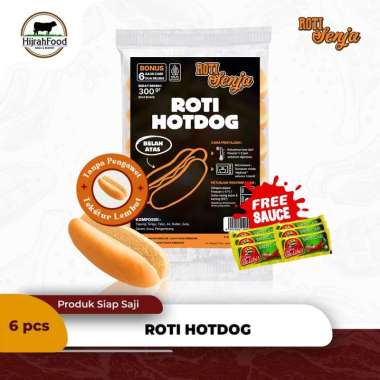 Roti Senja Hotdog | Hotdog Bun + Free Saus Belibis (6 pcs)
