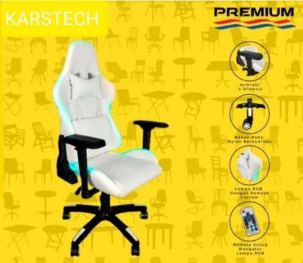 Kursi Gaming Lampu RGB Premium Quality