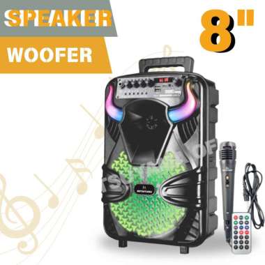 SPEAKER WOOFER TWS 8 INCH SERI BYSON MITSUYAMA MS-4025BT SPEAKER AKTIF NGEBASS