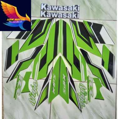 Stiker striping kawasaki ninja rr 2015 se kualitas premium bergaransi HIJAU
