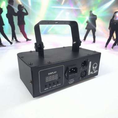 Alien Lampu Proyektor Laser RGB Disco Single Head DMX512 500m 14W - SLP-RGB500 - Black