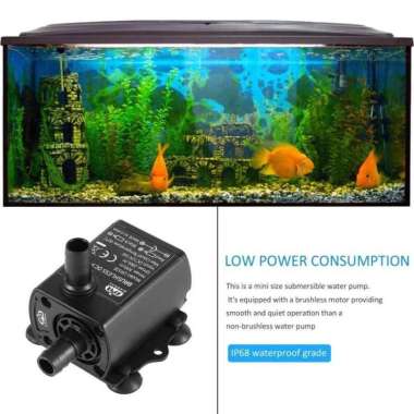 Pompa Air Mini USB Brushless Submersible Aquarium 5V