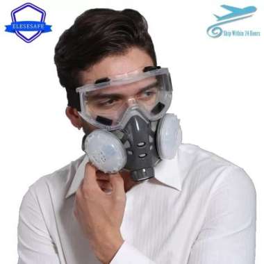 masker gas respirator full face anti dust chemical safety googles