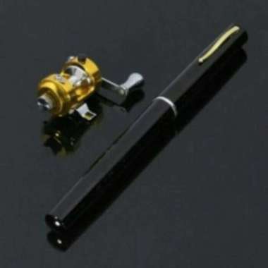 ready stok alat pancing mini pena portabel joran 1 M