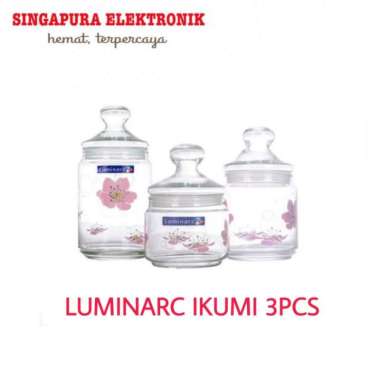 Luminarc Ikumi 3Pcs/ Toples kue