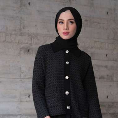GONEGANI OFFICIAL - Sweater Kerah Wanita Joeli Sweater Denim